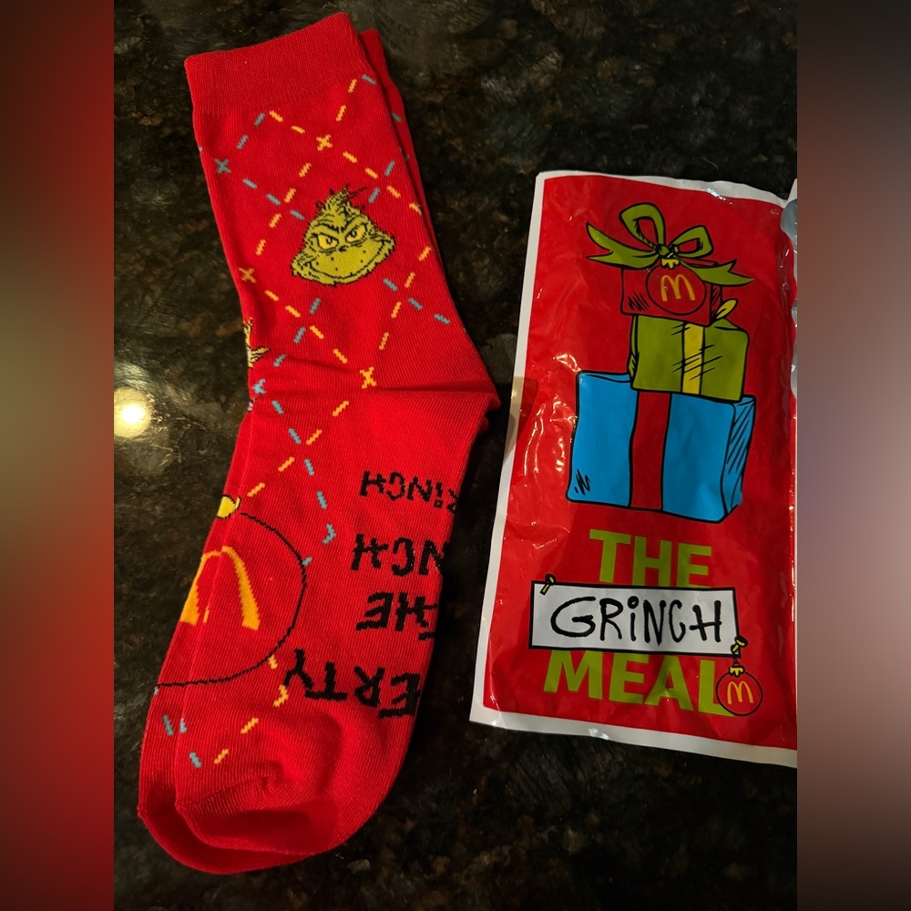 McDonald’s Grinch Christmas socks